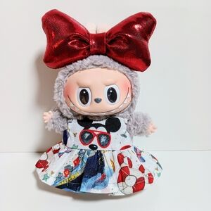 Disney Cruise Line Mickey Custom Dress and Oversized Bow Made to Fit Labubu